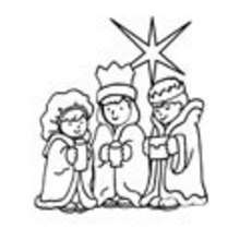 THREE WISE MEN coloring pages - HOLIDAY coloring pages - Coloring page