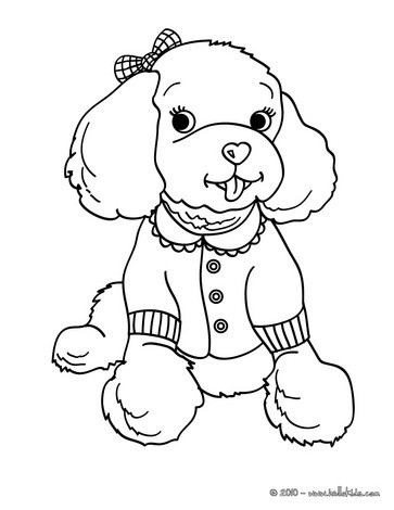 Puppy Coloring Sheets on Coloring Pages From Poodle Coloring Pages  Color This Picture Of