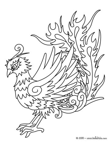 Are you looking for PHOENIX coloring pages Hellokids has selected this 