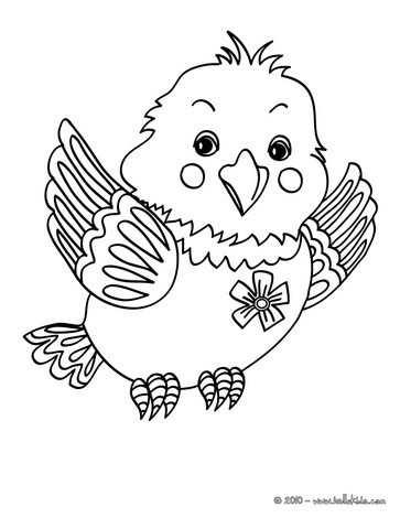 Colouring Page Bird