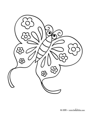 Butterfly Coloring Sheets on Butterfly Coloring Page Cute Butterfly To Color In Kawaii Butterfly