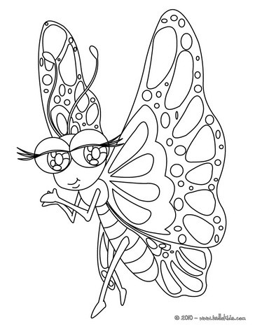 Butterfly Coloring Sheets on Kawaii Butterfly Online Coloring   Kawaii Butterfly Coloring Pages