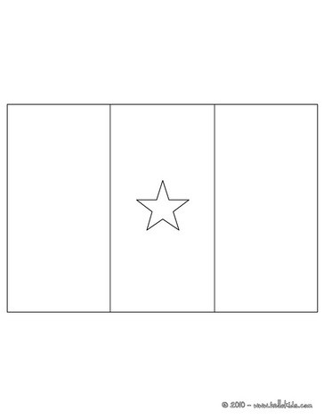 Flag of Cameroon coloring page
