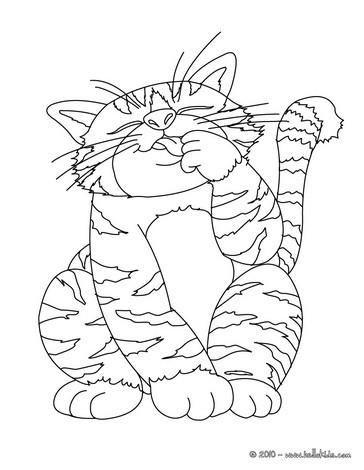  Kitty Coloring Sheets on Big Fat Cat Coloring Page   Cats Coloring Pages
