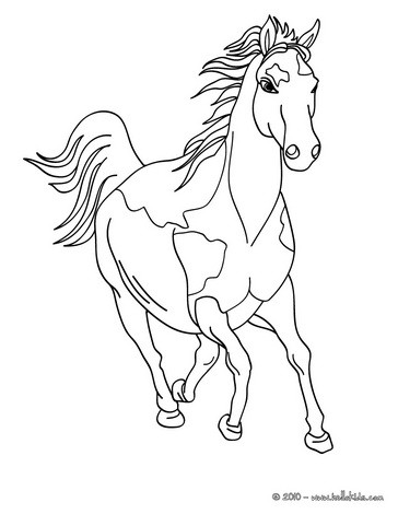 horse paint coloring pages