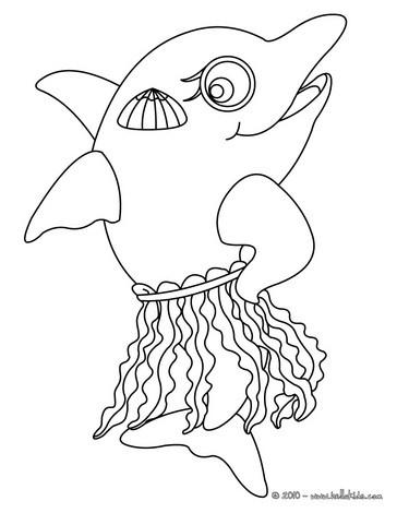 Dolphin Coloring Pages on Coloring Kawaii Dolphin Coloring Page Two Dolphins Coloring Page