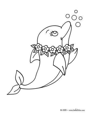 Lovely dolphin coloring pages - Hellokids.com