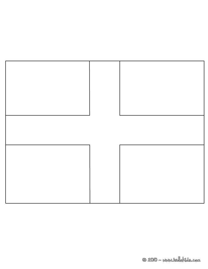 Coloriage De Drapeau Angleterre