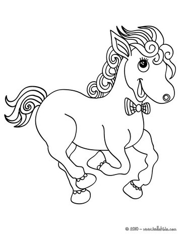 Online Coloring Pages on Running Horse Online Coloring In Kawaii Horse Coloring Pages Section