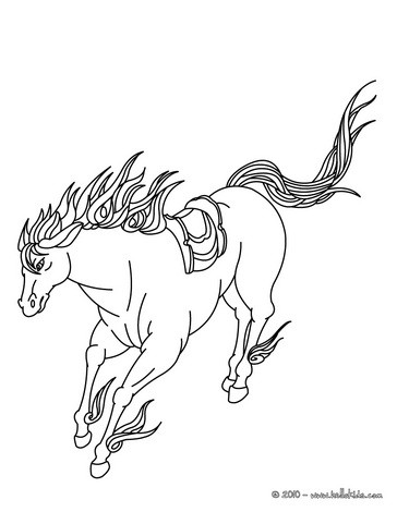 Horse Coloring Pages on Horses Coloring Pages