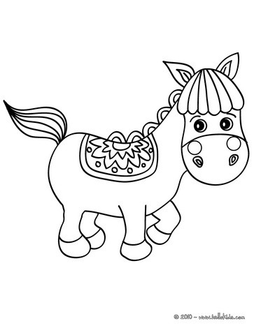 cute horses coloring pages