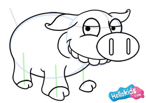 How to draw a pig