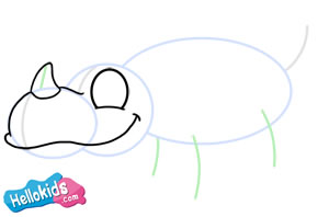 How to draw a rhinoceros