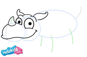 How to draw a rhinoceros