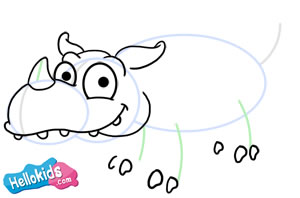 How to draw a rhinoceros