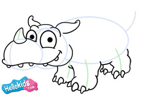 How to draw a rhinoceros