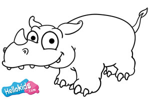 How to draw a rhinoceros