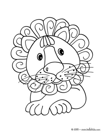 Kawaii lion coloring pages - Hellokids.com