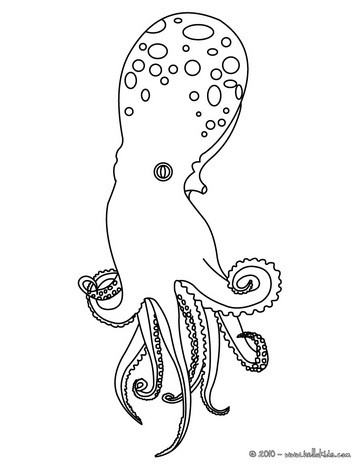 Coloring Pictures Of Octopus. Ostopus online coloring