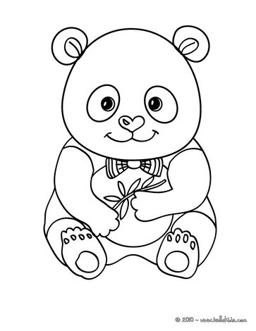 Kids on Cute Panda Coloring Page   Panda Coloring Pages