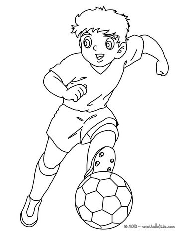 soccer player. Soccer player dribbling