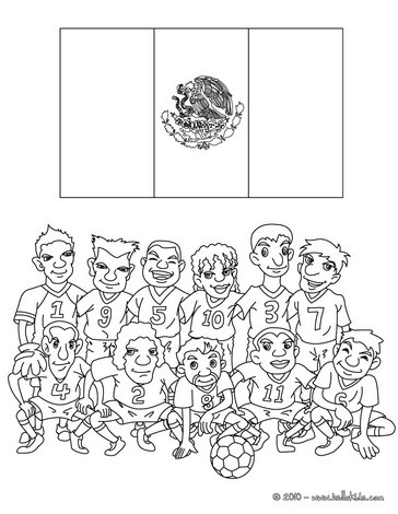 Team of mexico coloring pages - Hellokids.com