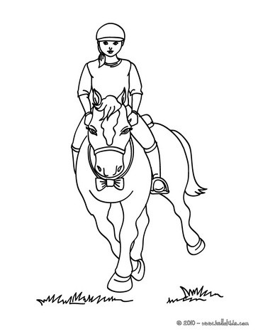Horse Coloring Pages on Girl On A Horse Coloring Page   Horse Training Coloring Pages