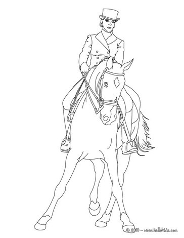 Horse Coloring Pages on Woman Training A Horse Coloring Page   Horse Training Coloring Pages