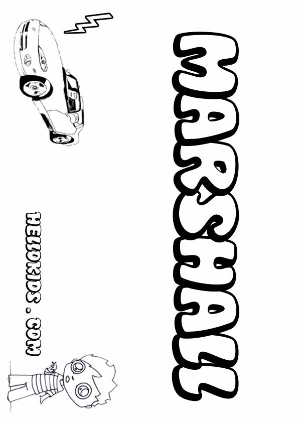 letter m coloring pages. Marshall in Letter M+N.