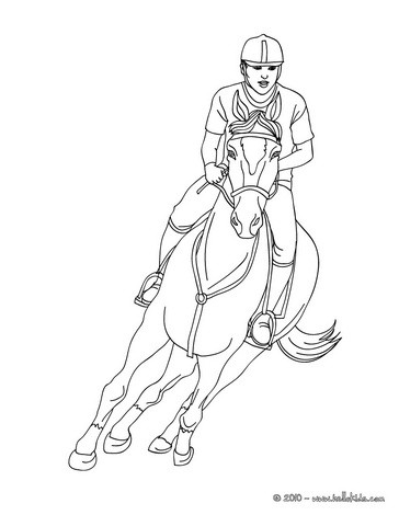 Horse Coloring Pages on On A Galloping Horse Coloring Page   Horse Competition Coloring Pages