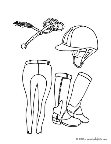 Horse Coloring Pages on Kid S Horse Saddle Coloring Page Horse Riding Equipment Coloring Page
