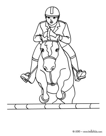 Horse Coloring Pages on Jumping Horse Coloring Page   Steeplechase Horse Racing Coloring Pages