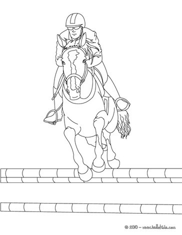 Horse Coloring Pages on Jumping Horse Coloring Page   Steeplechase Horse Racing Coloring Pages