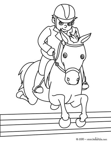 Horse Coloring Sheets on Jumping Horse Coloring Page   Steeplechase Horse Racing Coloring Pages