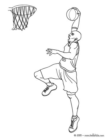 Kobe Bryant Dunking Pictures. Kobe Bryant coloring page