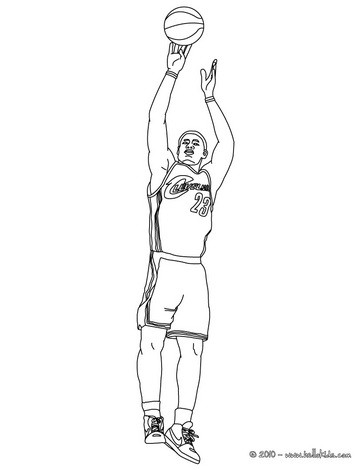 Online Coloring Pages on Lebron James Online Coloring   Lebron James Coloring Pages