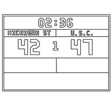 Basketball Scoreboard Coloring Pages Hellokids