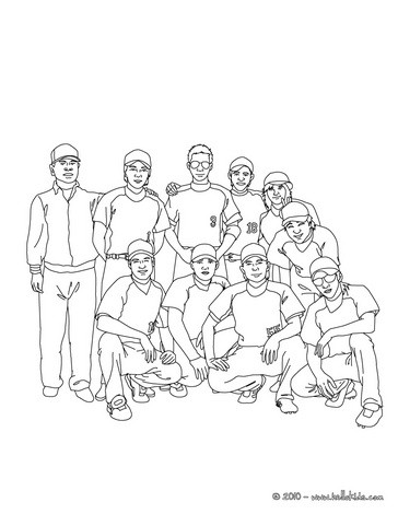 14 baseball player coloring pages: Free sports printables - Print