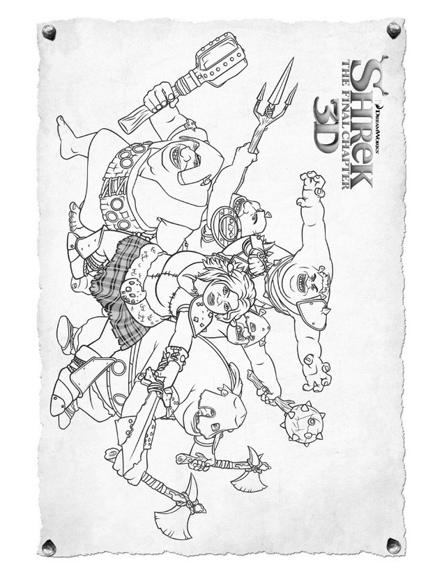 ogre baby shrek coloring pages - photo #3
