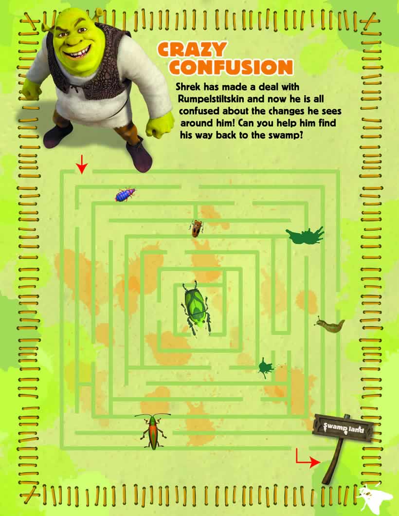 Find the good way: Shrek game