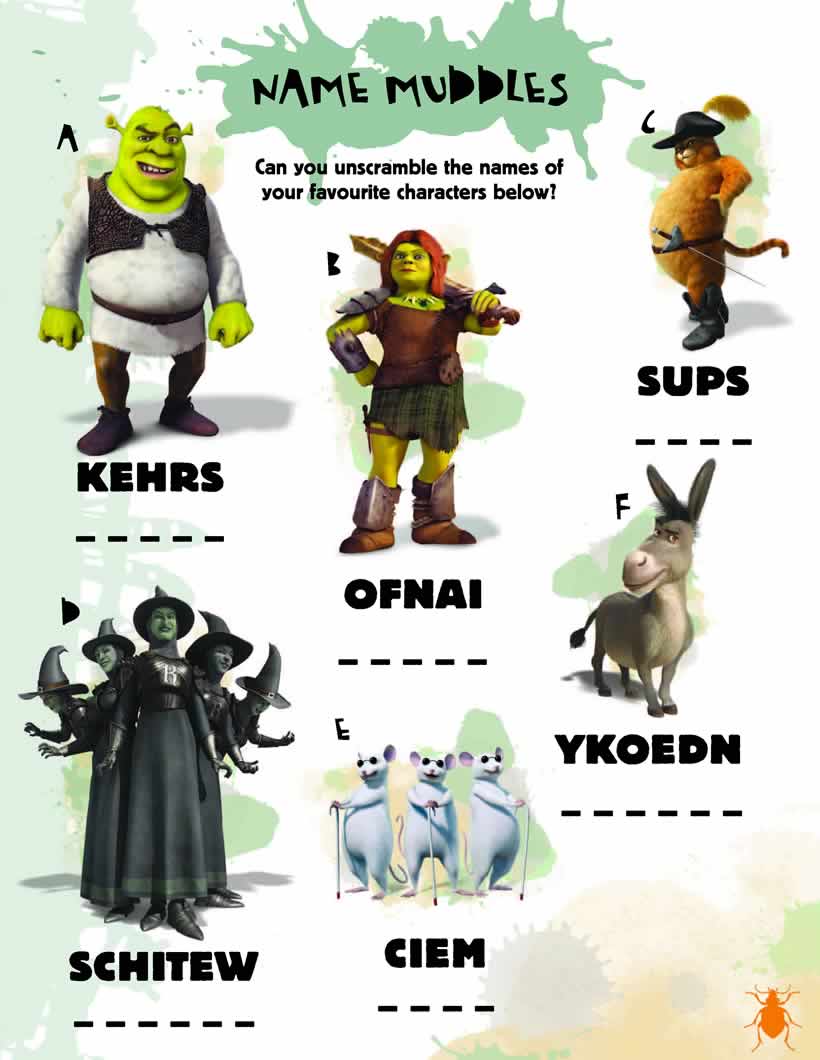 Shrek name muddles game