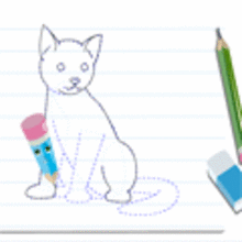 How to draw a CAT video lesson