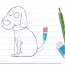 How to draw a DOG video lesson