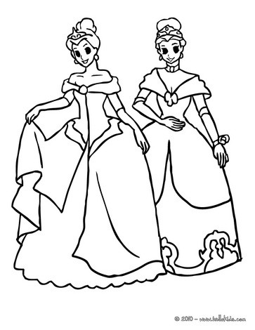 Princesses Dresses Coloring Pages 15 Cute 2 Crown Printables