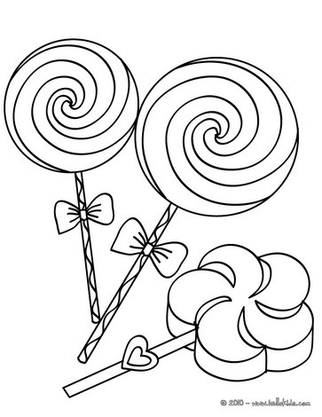 lolly colouring pages