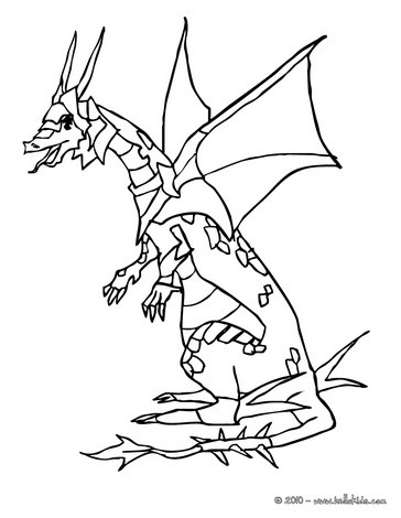 Dragon Coloring Pages on Dragon Warrior Coloring Page   Dragon Online Coloring Page