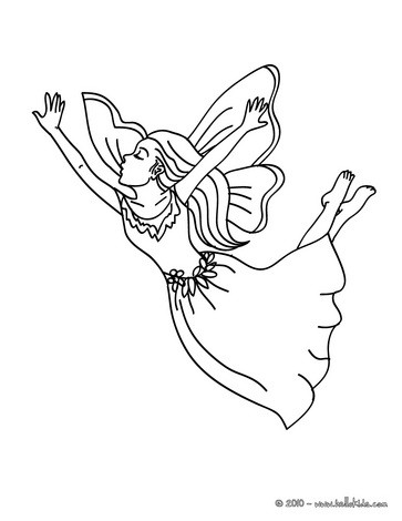 flying fairy sketch