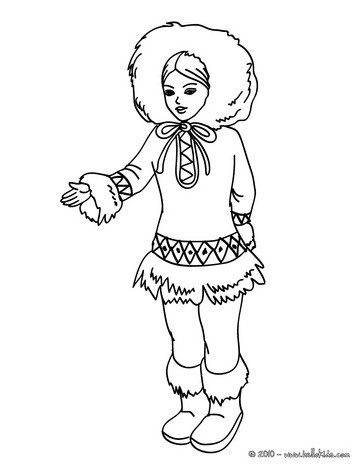 Princess Coloring Sheets on Princesses Of The World Coloring Pages   Inuit Princess Coloring