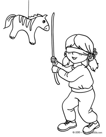 pinata coloring page