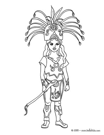 Love  Coloring Pages on Mayan Princess To Color   Princesses Of The World Coloring Pages